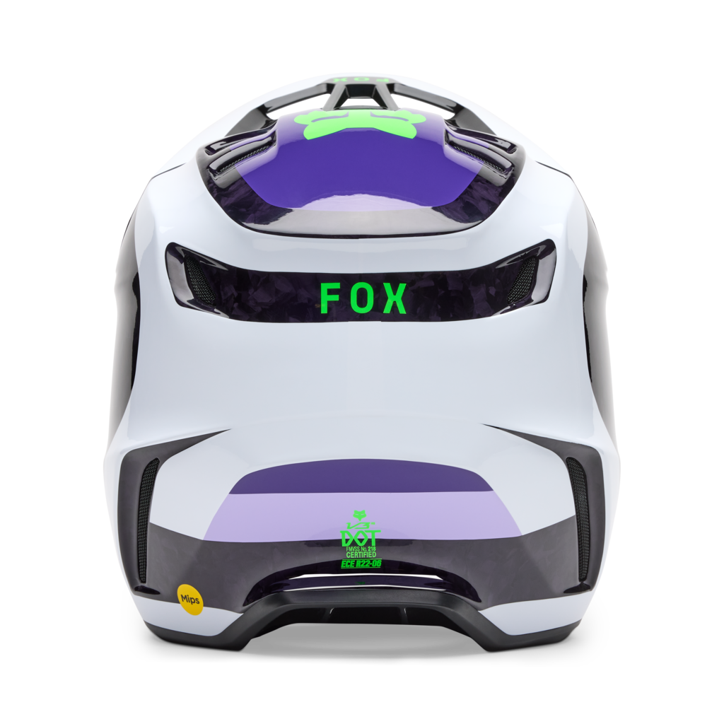 Fox Racing V3 RS Grid Helmet in SCHWARZ
