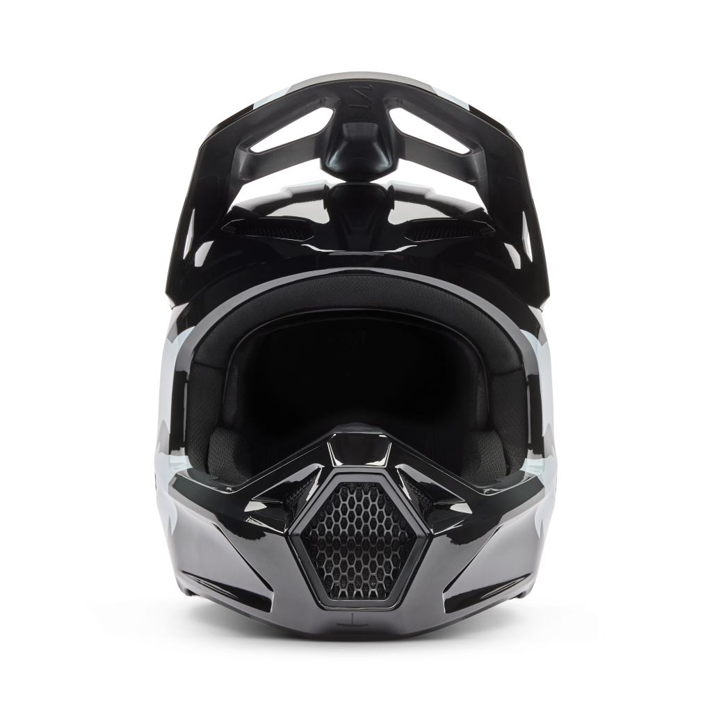 Fox Racing V1 Shield Motocross Helm in SCHWARZ
