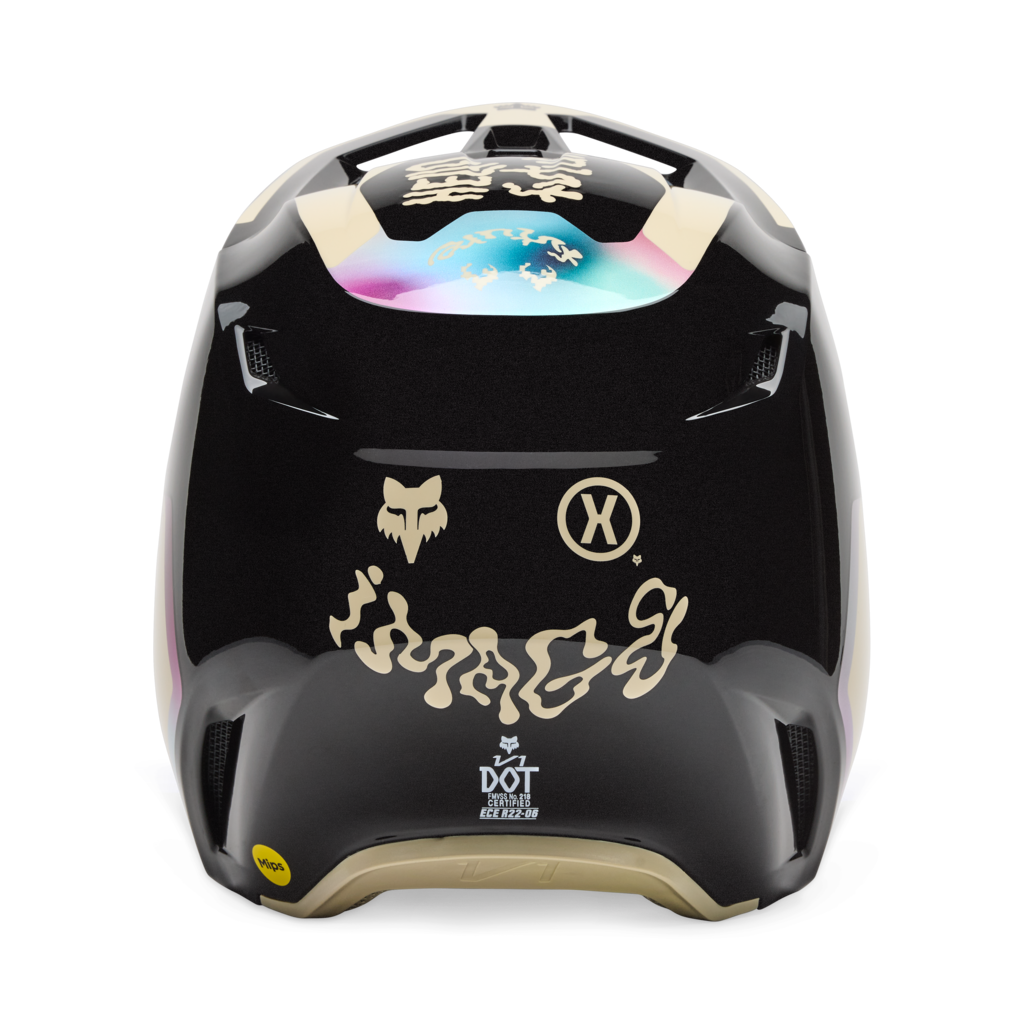 Fox Racing V1 Hello Future Motocross Helm in SCHWARZ