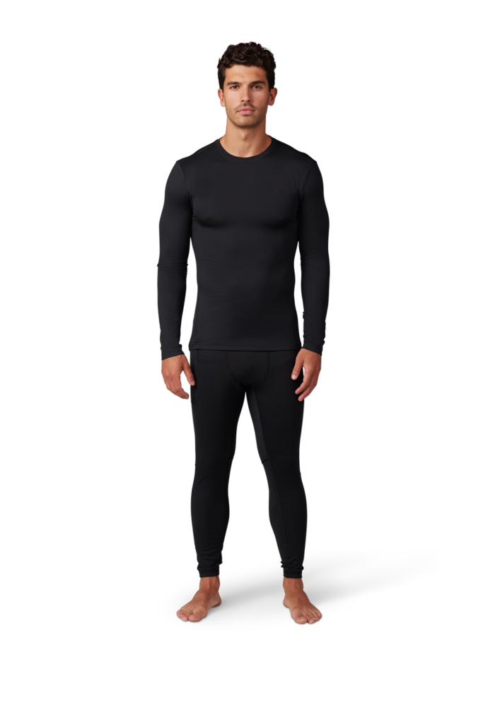 Fox Racing Tecbase Fire LS Shirt in SCHWARZ