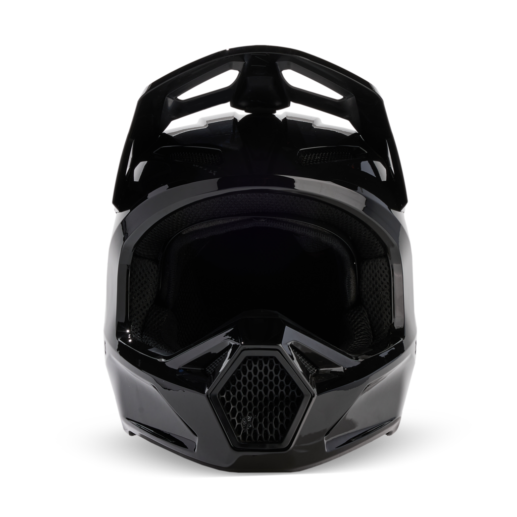 Fox Racing V1 Solid Motocross Helm in SCHWARZ