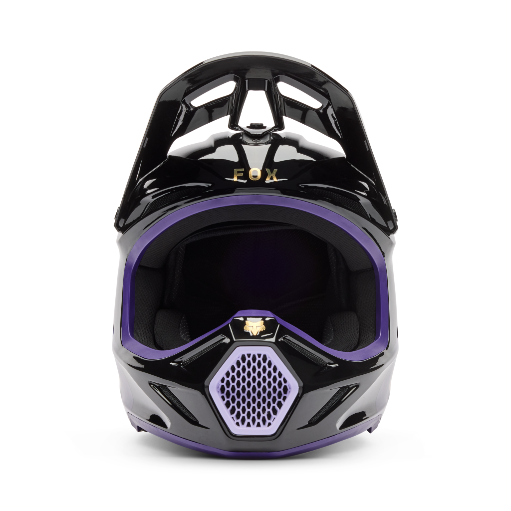 Fox Racing V3 Drip Motocross Helm in SCHWARZ