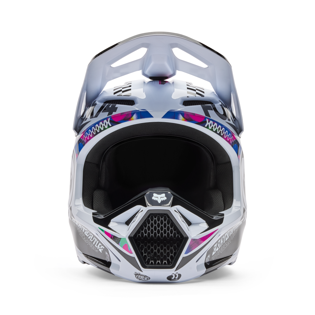 Fox Racing V1 Image Cosmo Motocross Helm in WEISS