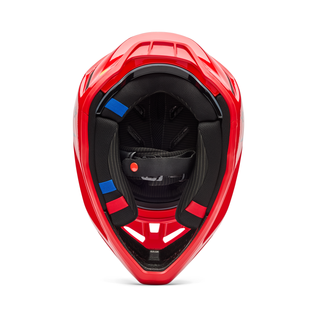 Fox Racing V3 RS Fracture Motocross Helm in ROT