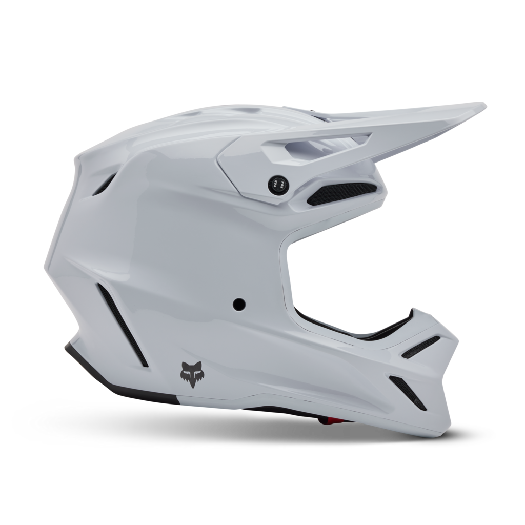 Fox Racing V3 RS Carbon Solid Motocross Helm in WEISS