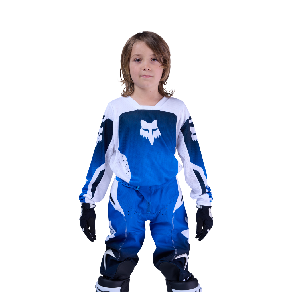 Fox Racing Yth 180 Shield Motocrosstrikot in BLAU