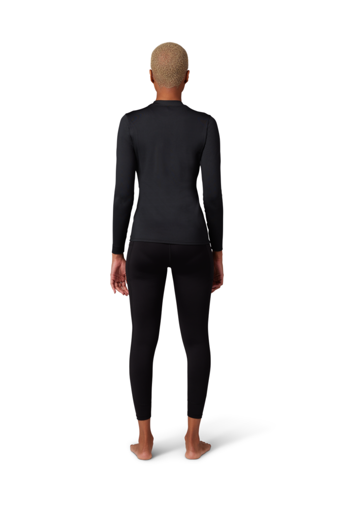 Fox Racing W Tecbase Fire LS Shirt in SCHWARZ