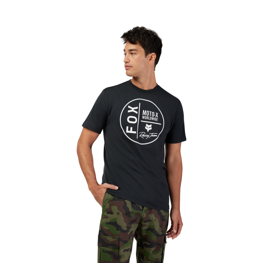 Fox Racing Worldwide SS Prem Tee in SCHWARZ