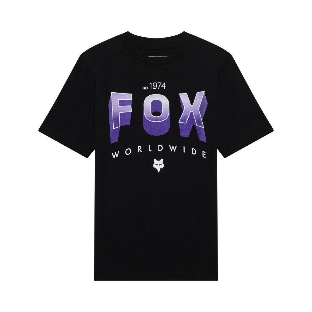 Fox Racing Yth Block Ss Tee in SCHWARZ