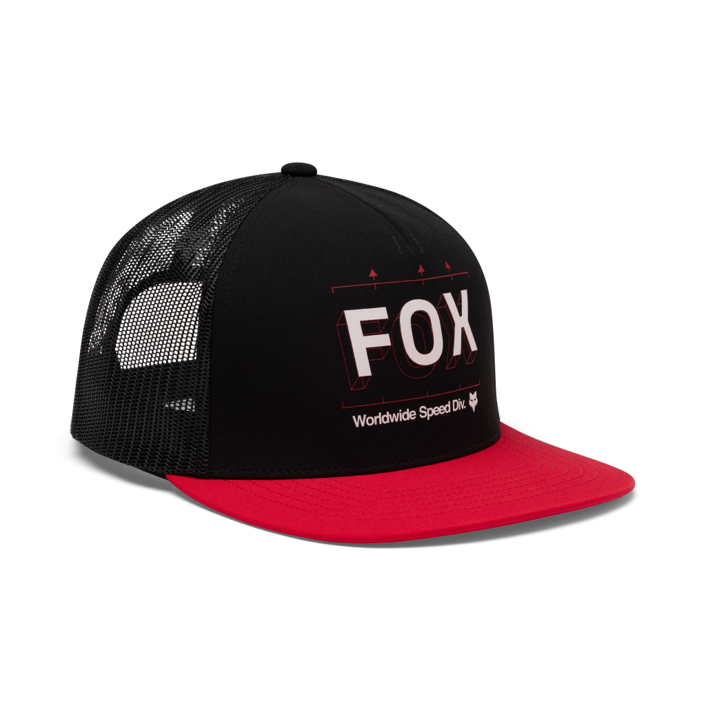 Fox Racing Image Print Snapback Trucker in SCHWARZ