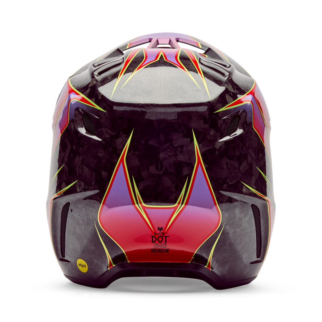Fox Racing V3 RS Canvas Motocross Helm in ROT