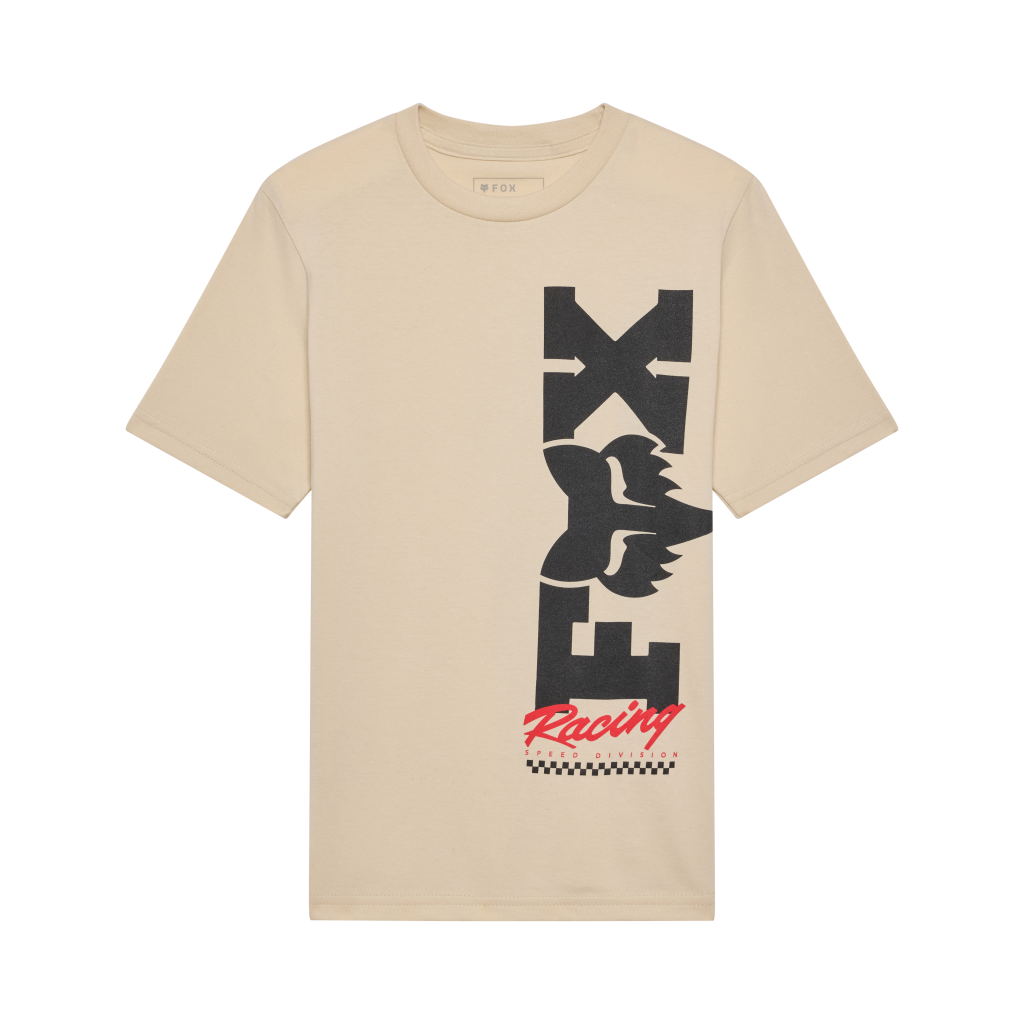 Fox Racing Yth Checker Ss Tee in BEIGE