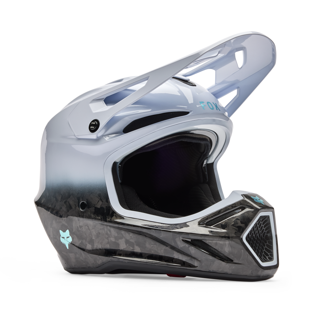 Fox Racing V3 RS Ghost Motocross Helm in WEISS