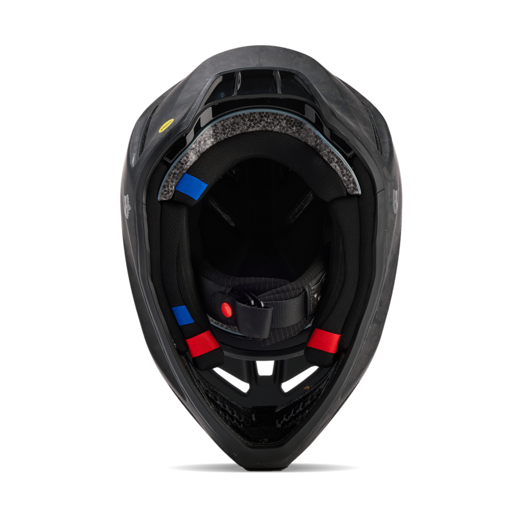 Fox Racing V3 RS Carbon Solid Motocross Helm in SCHWARZ
