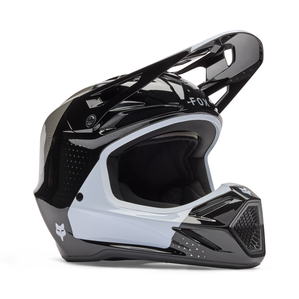 Fox Racing V3 Tine Motocross Helm in SCHWARZ