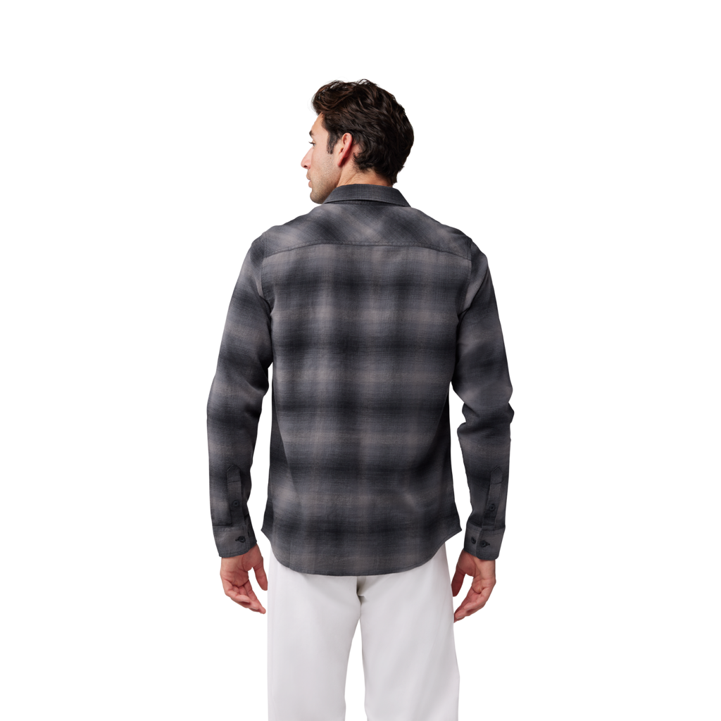 Fox Racing Survivalist Stretch Flannel in SCHWARZ