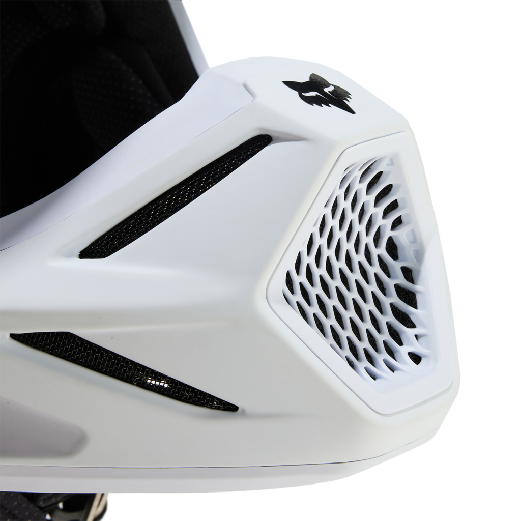 Fox Racing V3 Solid Motocross Helm in WEISS