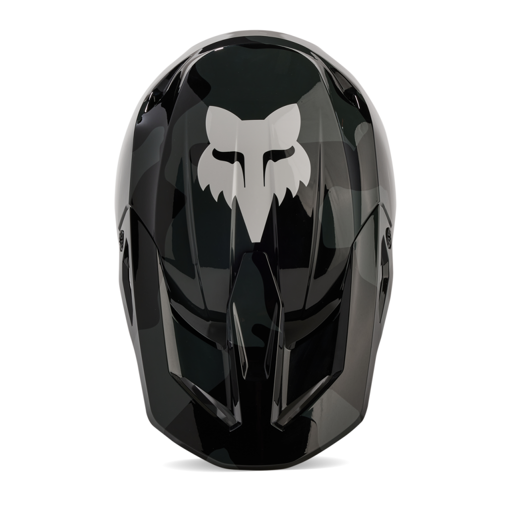 Fox Racing V1 Bnkr Motocross Helm in SCHWARZ