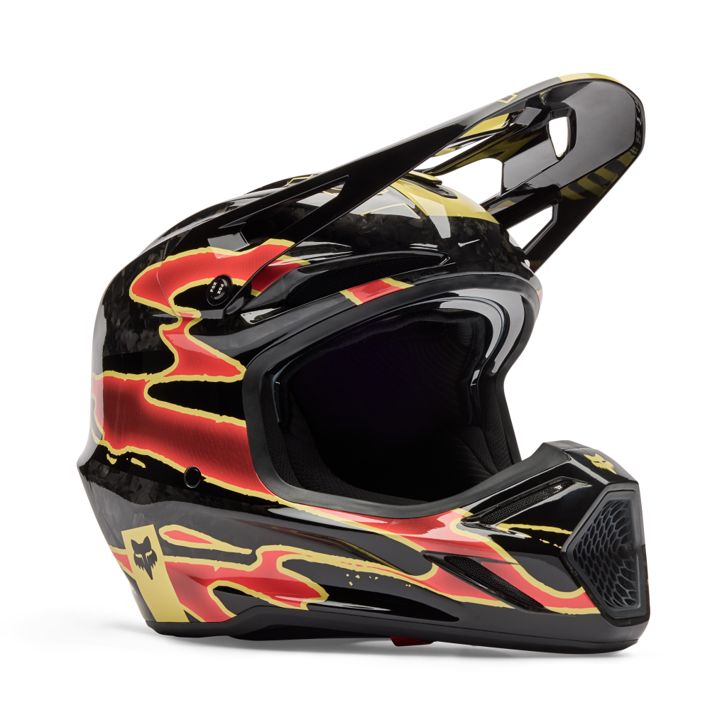 Fox Racing V3 RS Inning Motocross Helm in SCHWARZ