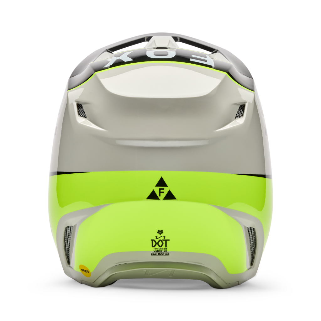 Fox Racing V1 Collect Motocross Helm in GRAU