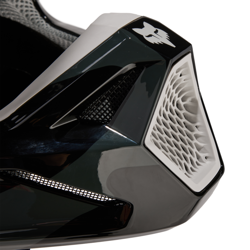 Fox Racing V1 Bnkr Motocross Helm in SCHWARZ