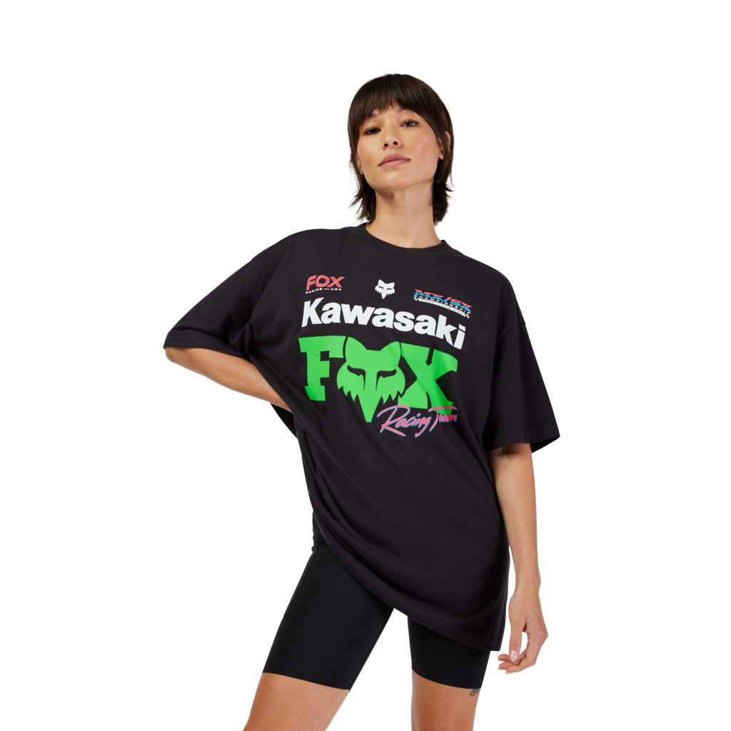 Fox Racing W Fox X Kawi Oversized SS Tee in SCHWARZ