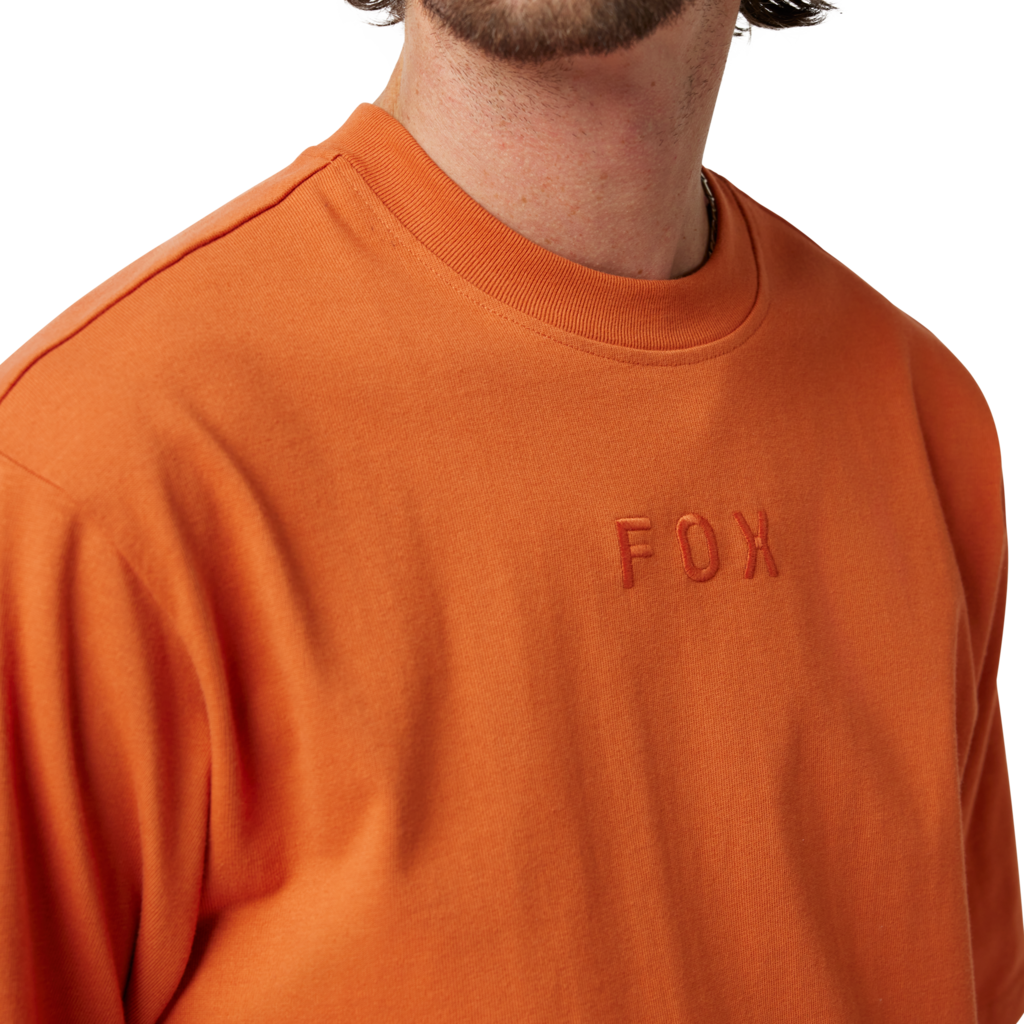 Fox Racing Wordmark Ov SS Tee in BRAUN