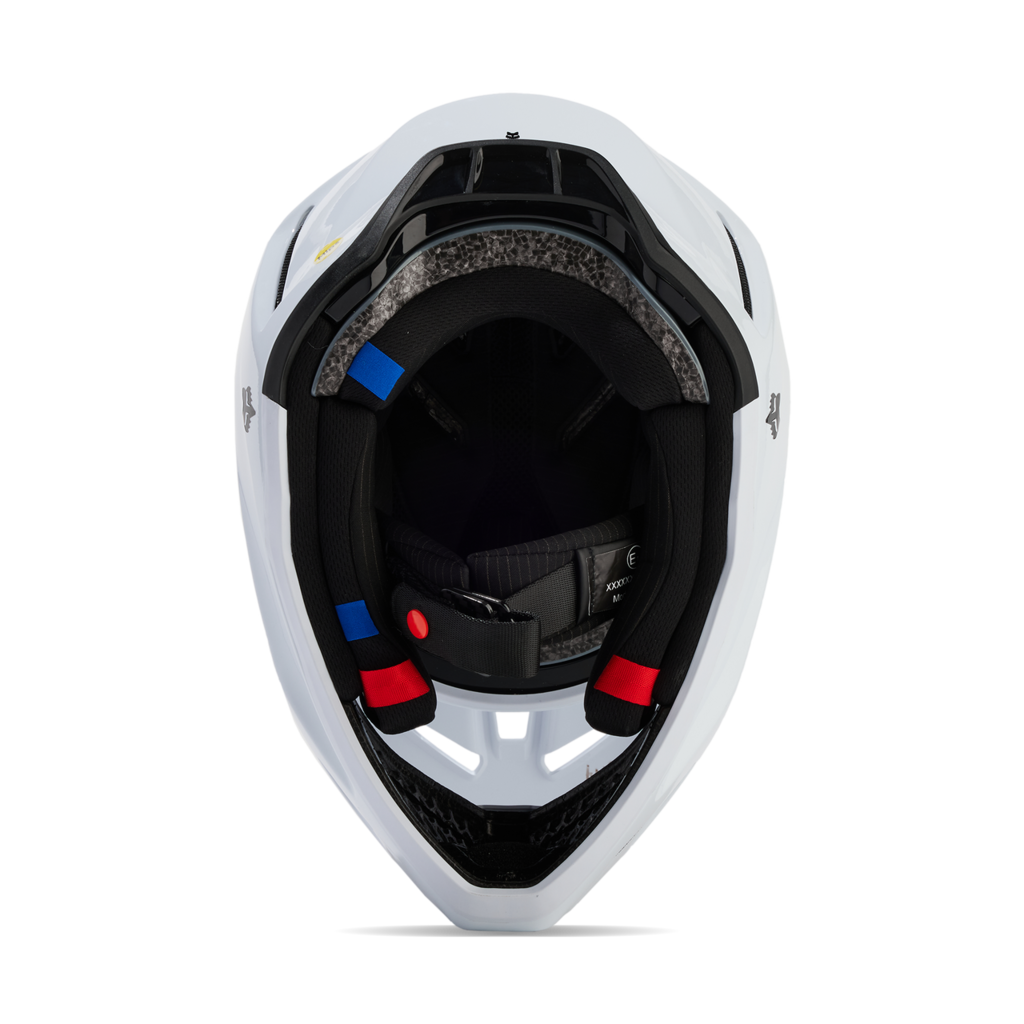 Fox Racing V3 RS Carbon Solid Motocross Helm in WEISS