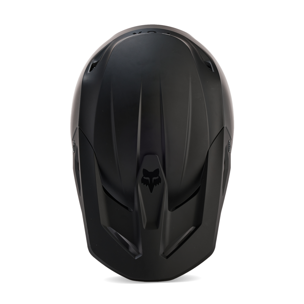 Fox Racing V1 Solid Motocross Helm in SCHWARZ