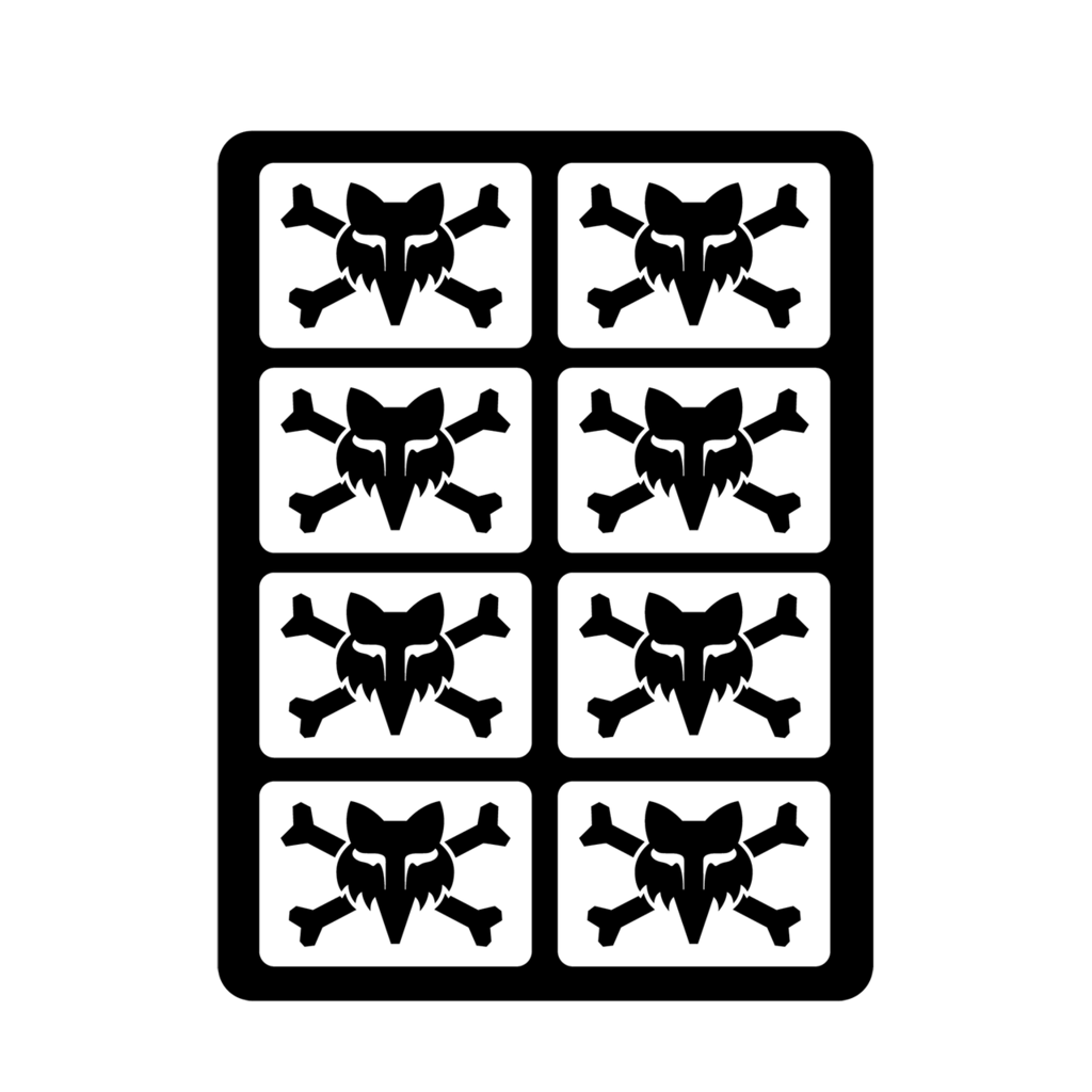 Fox Racing Victory Logo Pack in WEISS