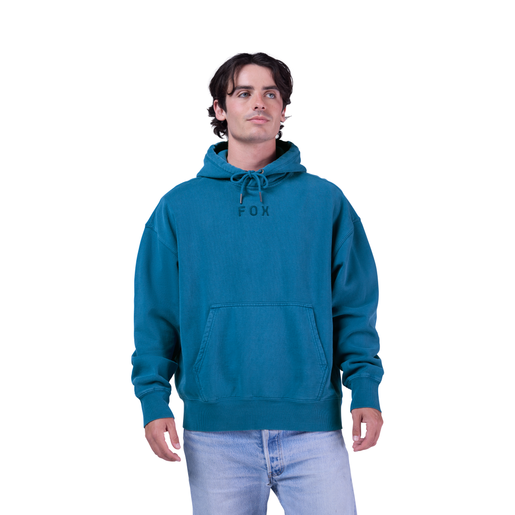 Fox Racing Wordmark Oversized Fleece in BLAU