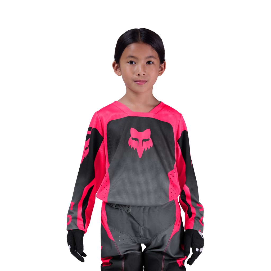 Fox Racing Yth Girls 180 Shield Motocrosstrikot in SCHWARZ