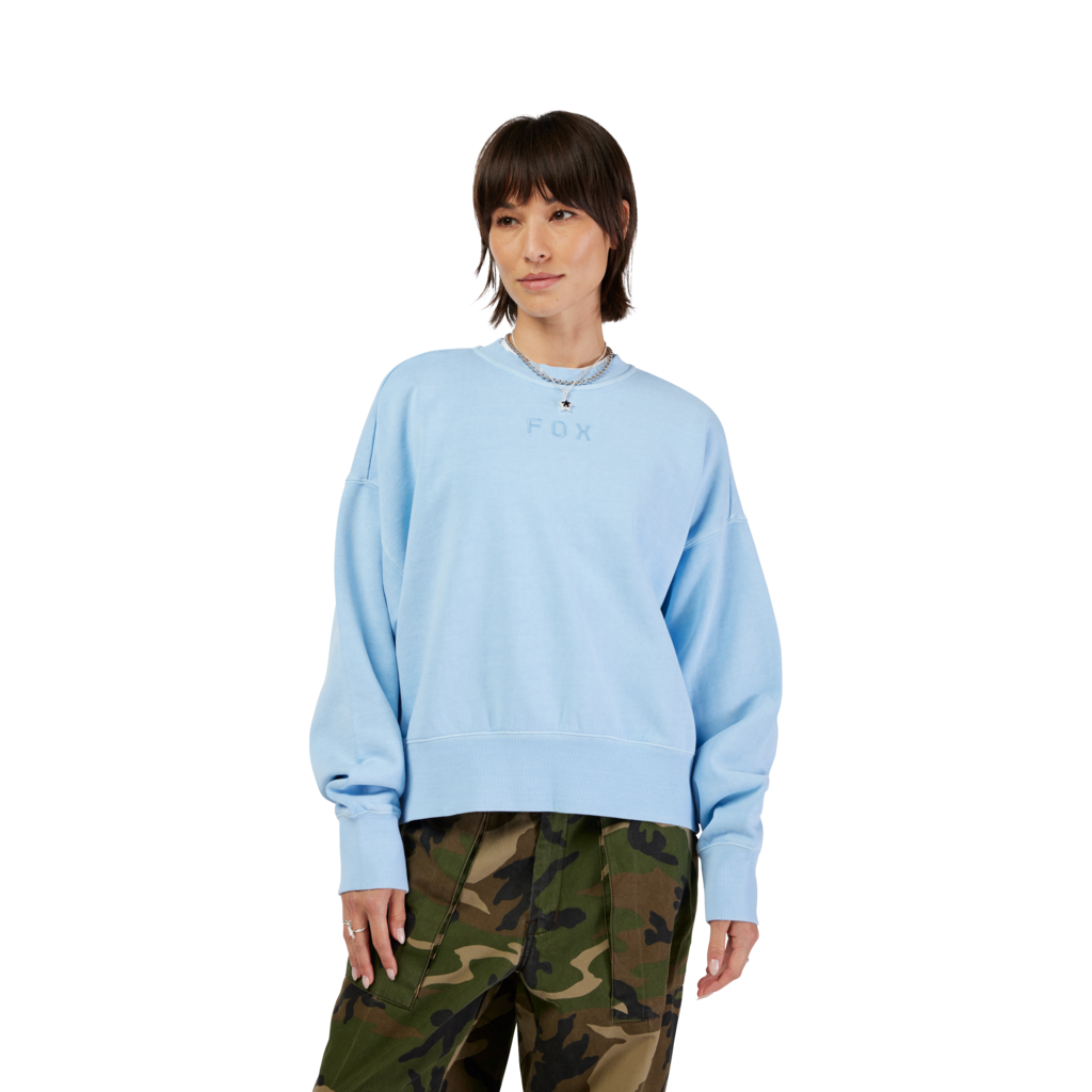 Fox Racing W Wordmark Ov Fleece Crew in BLAU