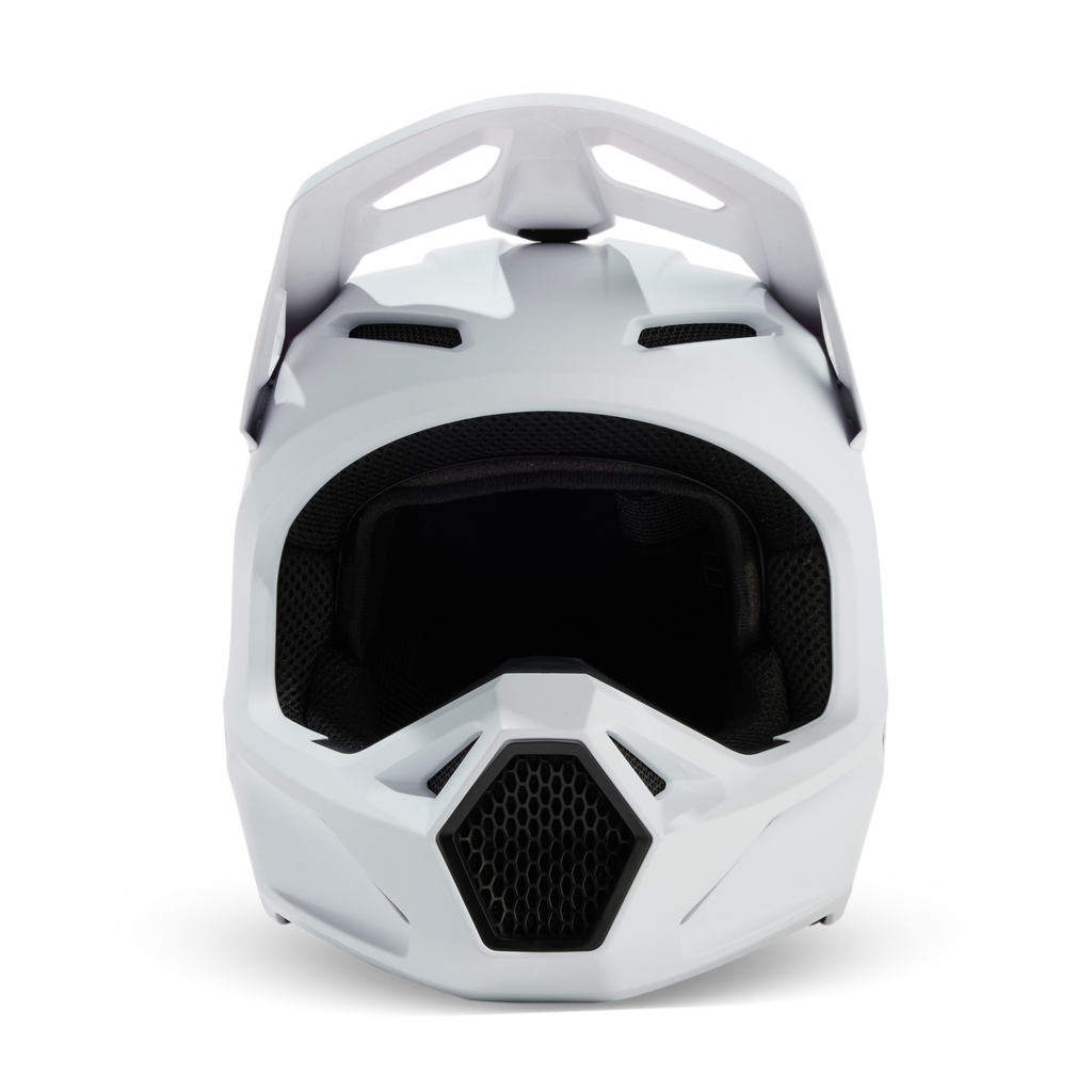 Fox Racing V1 Solid Motocross Helm in WEISS