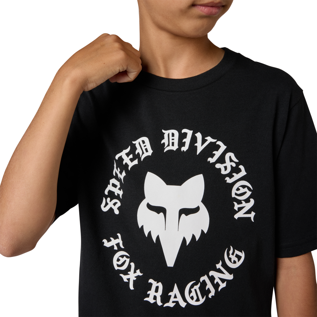 Fox Racing Yth Badge Ss Tee in SCHWARZ
