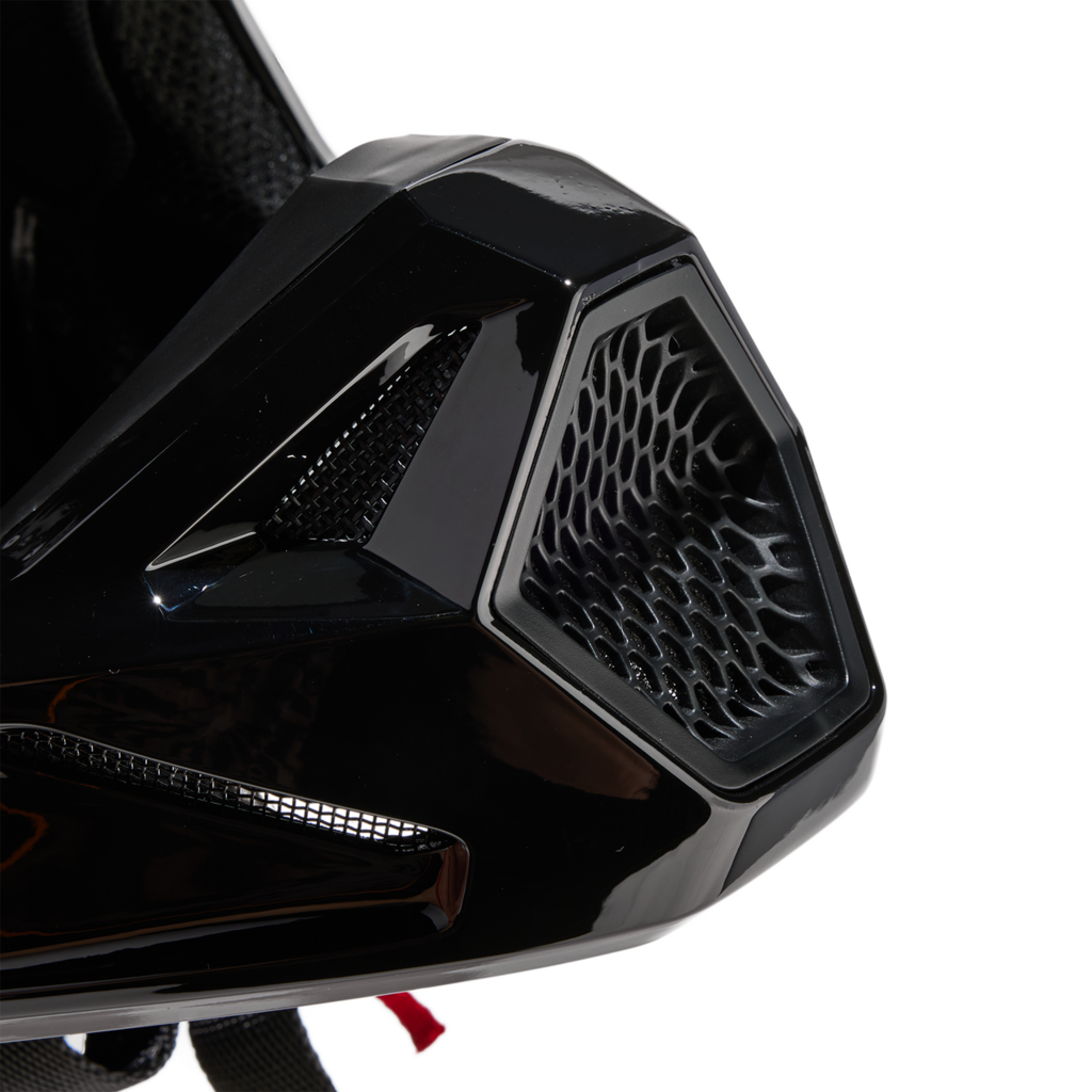 Fox Racing V1 Solid Motocross Helm in SCHWARZ