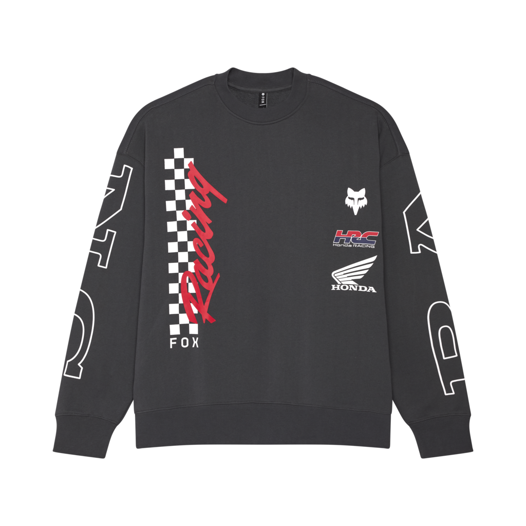 Fox Racing Honda Oversized Fleece Crew in GRAU