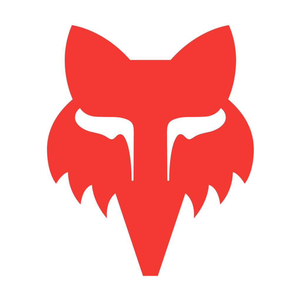 Fox Racing Fox Head 4" in ROT