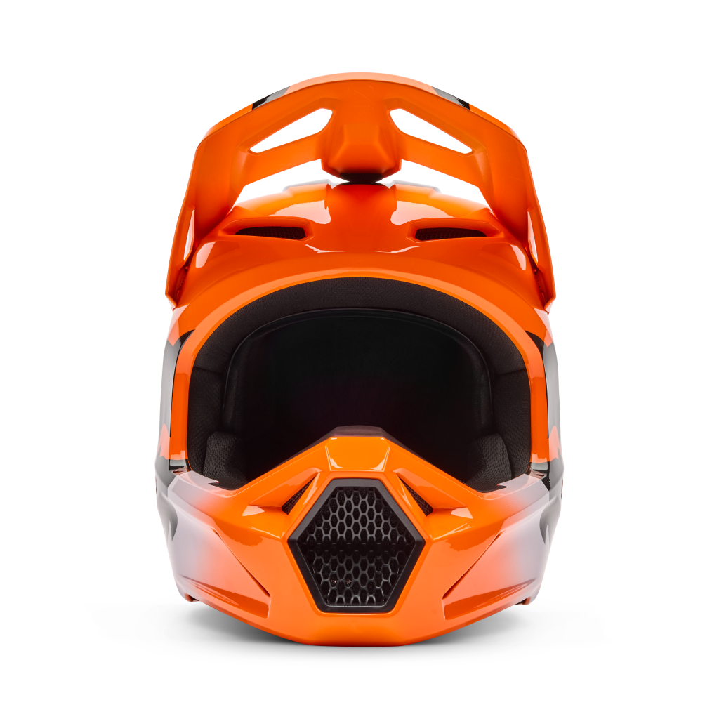 Fox Racing V1 Shield Motocross Helm in ORANGE