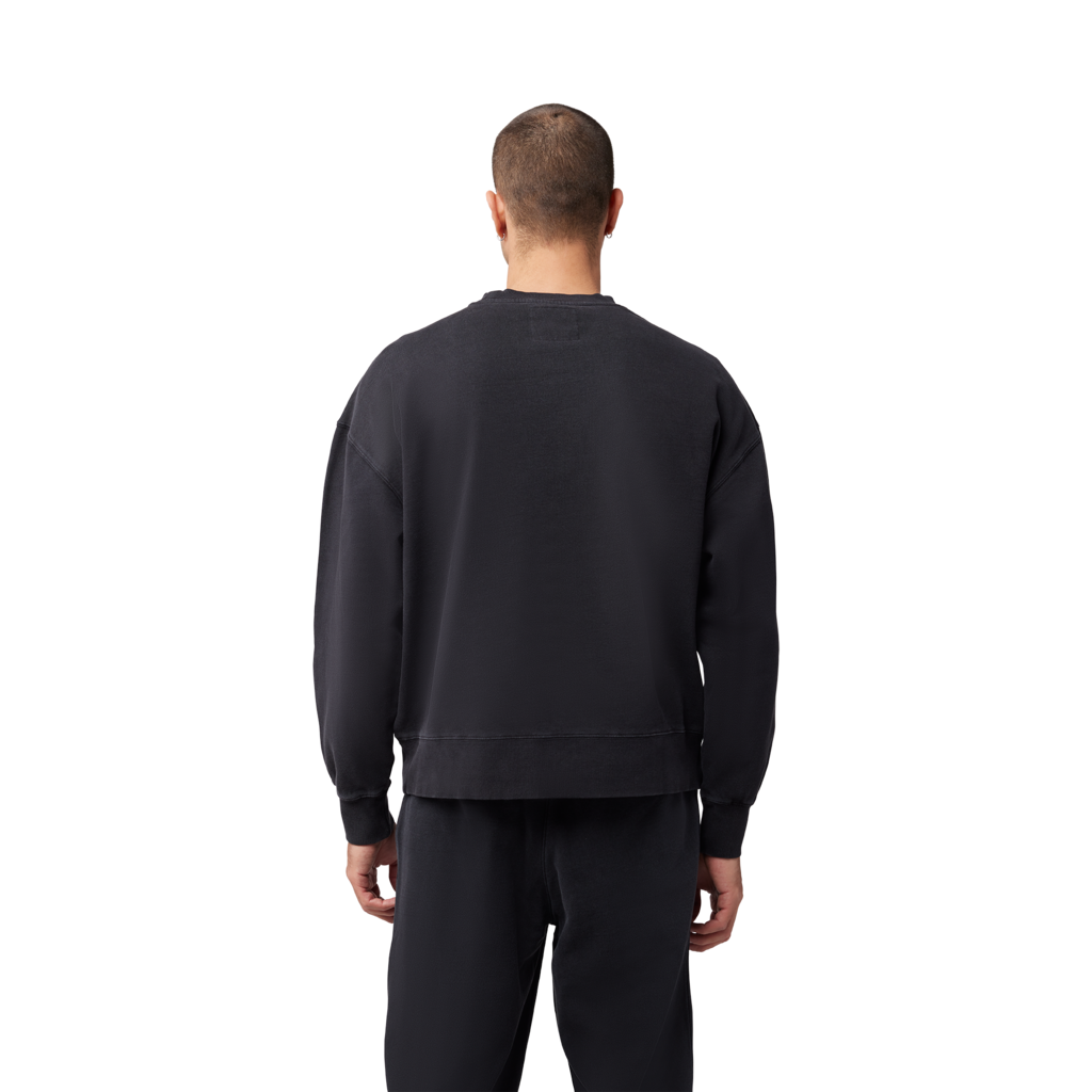 Fox Racing Wordmark Oversized Fleece Crew in SCHWARZ