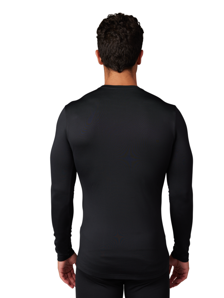 Fox Racing Tecbase Fire LS Shirt in SCHWARZ
