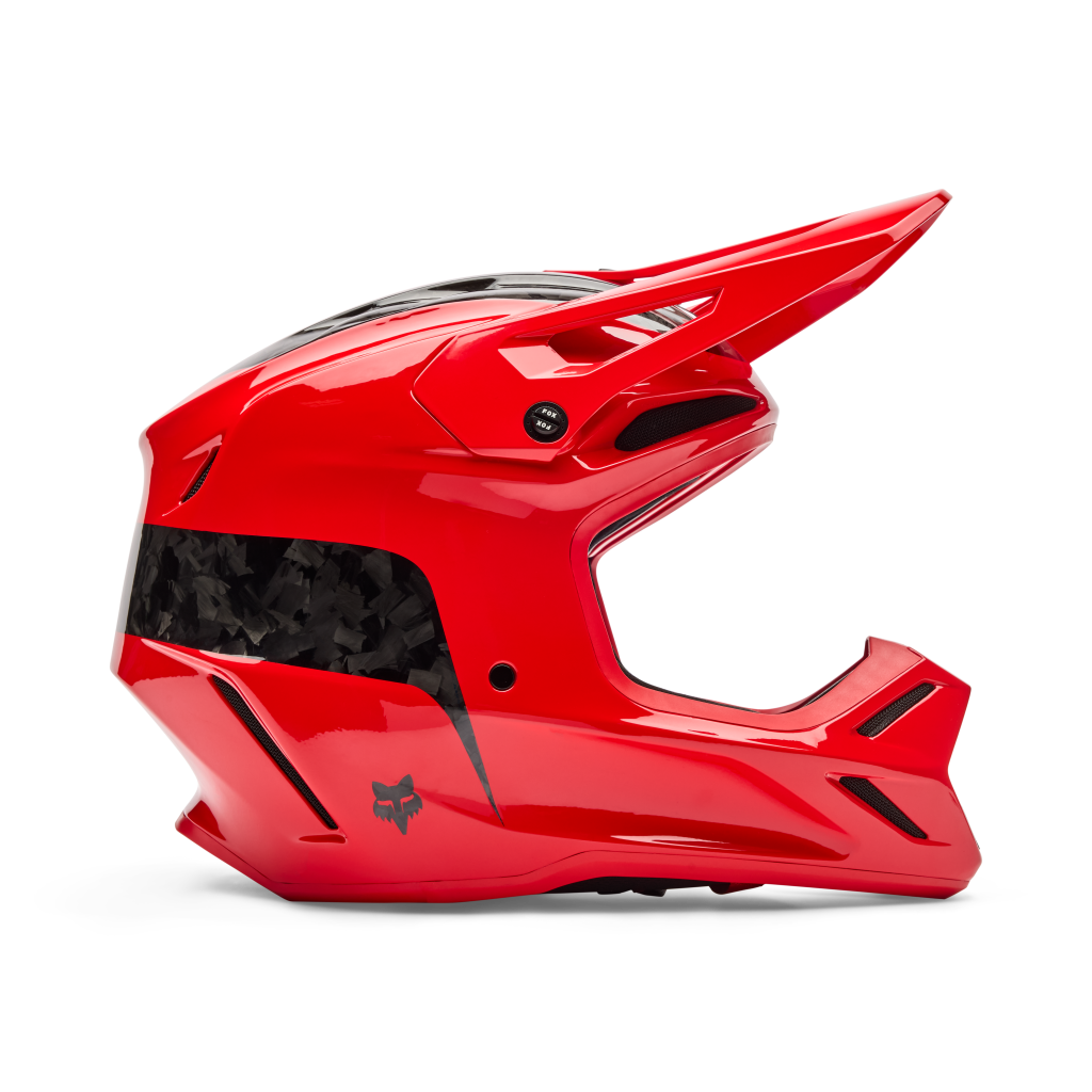 Fox Racing V3 RS Fracture Motocross Helm in ROT