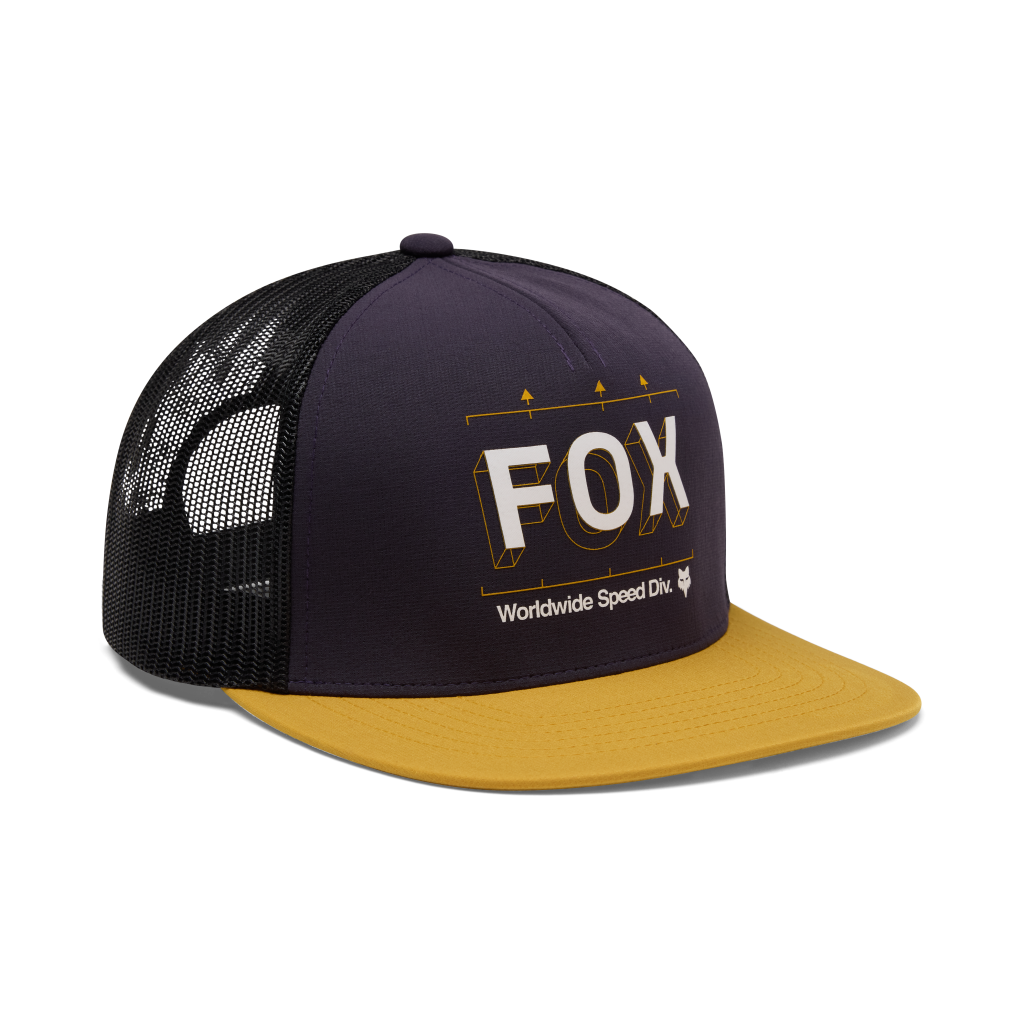 Fox Racing Image Print Snapback Trucker in BLAU