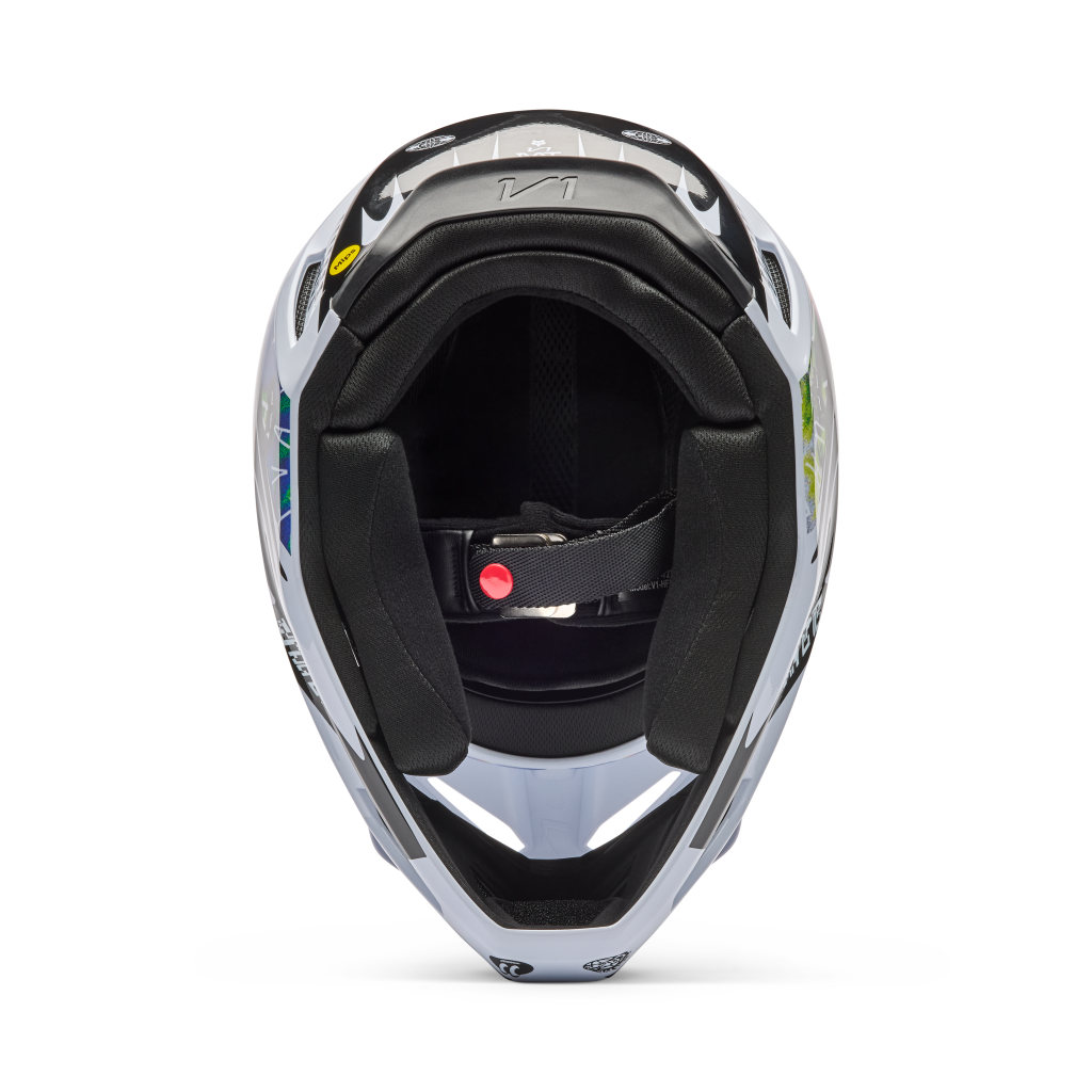 Fox Racing V1 Image Cosmo Motocross Helm in WEISS