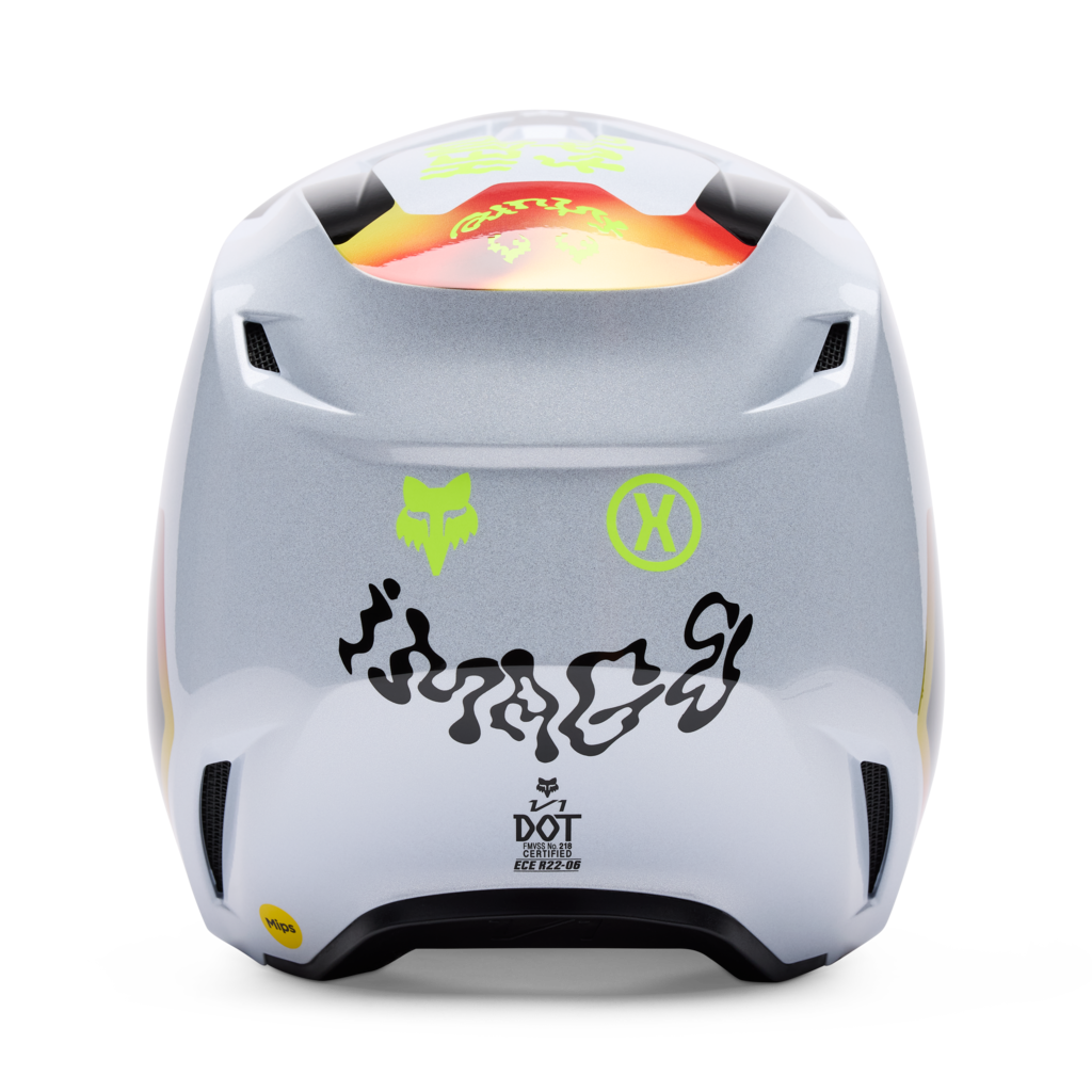 Fox Racing V1 Hello Future Motocross Helm in WEISS