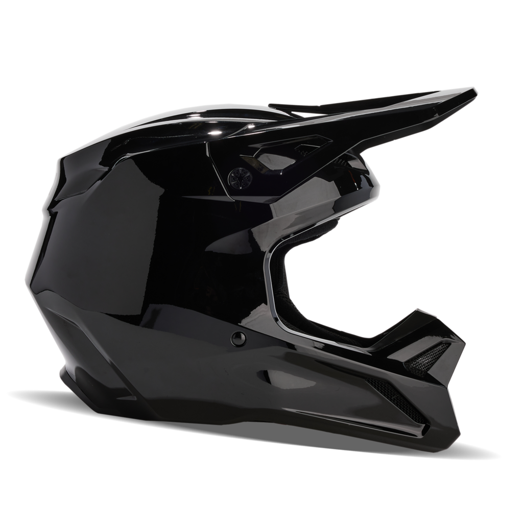 Fox Racing V1 Solid Motocross Helm in SCHWARZ