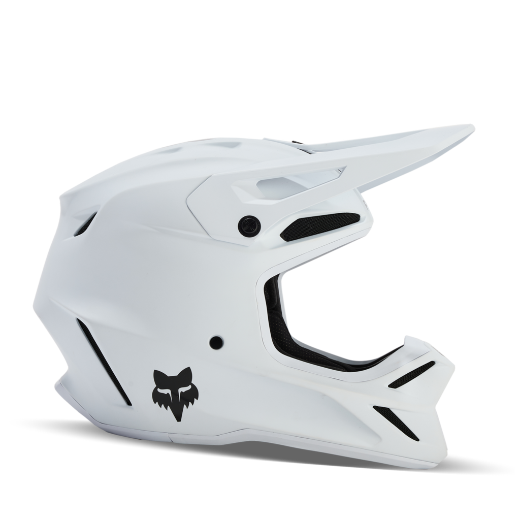 Fox Racing V3 Solid Motocross Helm in WEISS
