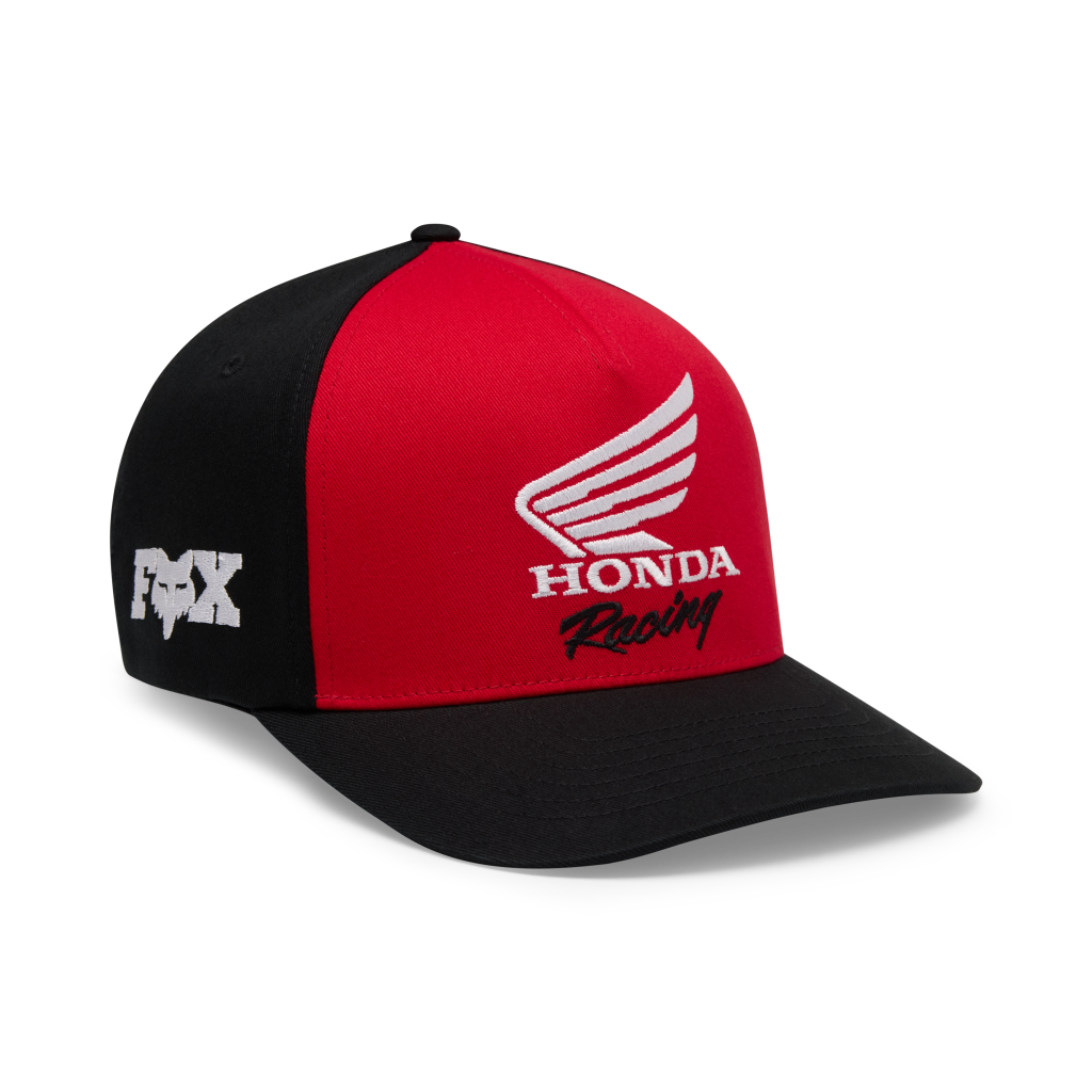 Fox Racing Honda Flexfit Hat in SCHWARZ