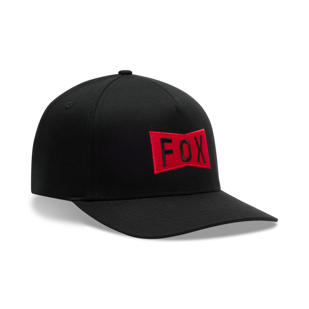 Fox Racing Typeface Flexfit Cap in SCHWARZ
