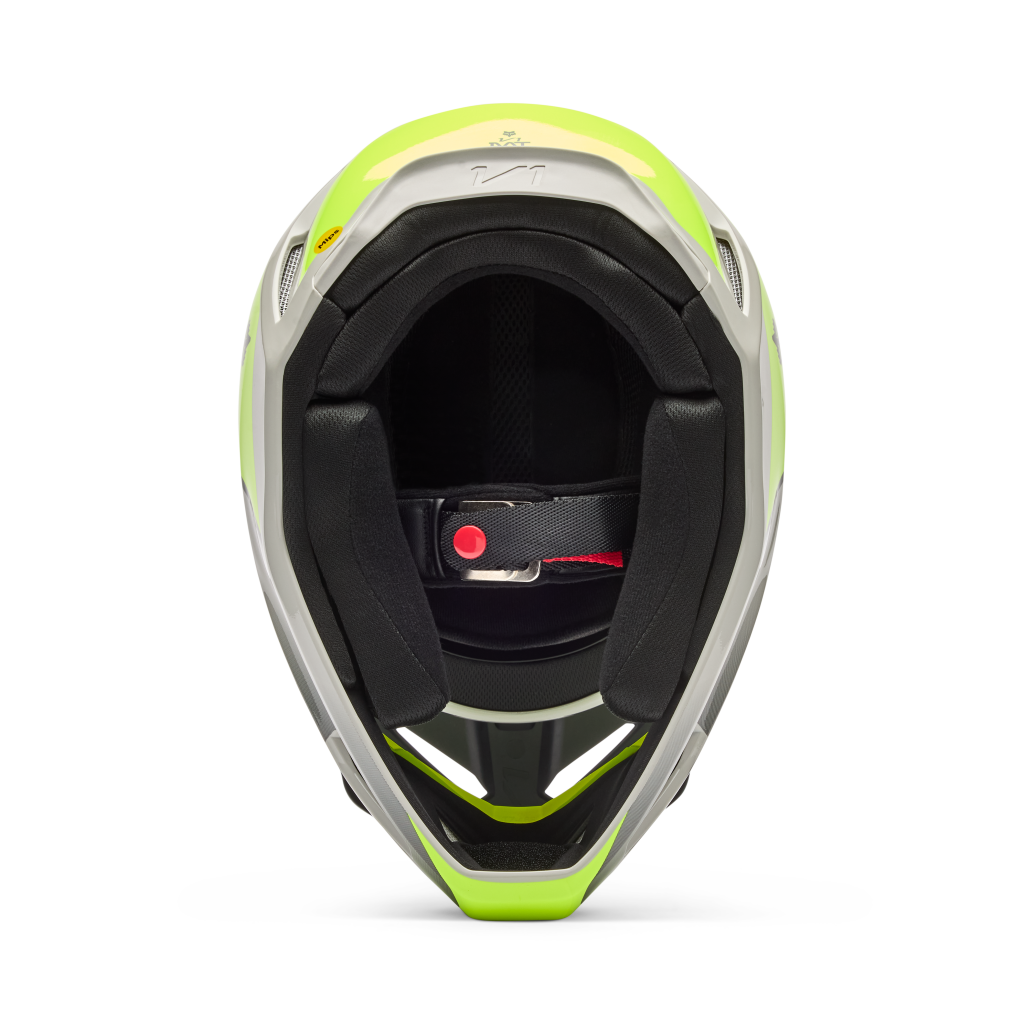 Fox Racing V1 Collect Motocross Helm in GRAU